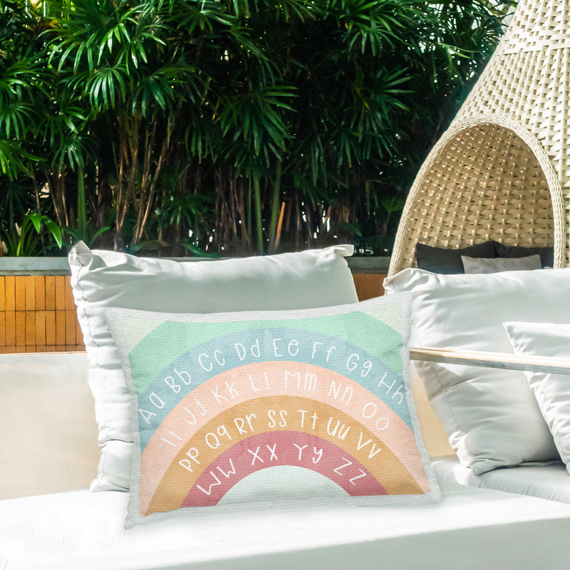 Striped Outdoor Throw Pillow