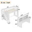 Lit mezzanine simple en bois massif avec bureau mobile et tablettes-2034062992-2034062990