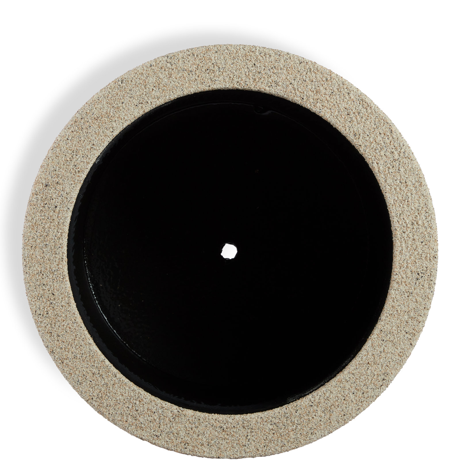 Gita 23" Pot Planter, Sandstone Granite