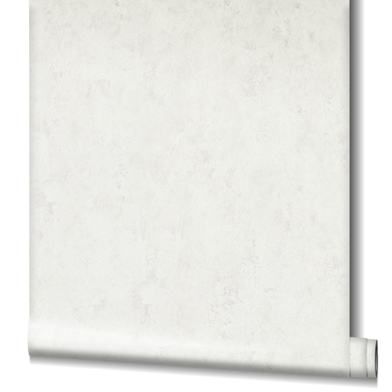 Rouleau de papier peint texturé Air Collection, Blanc / Blanc