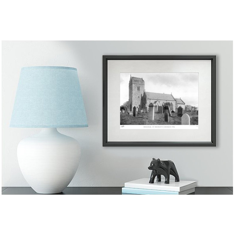 Brigham, St Bridget's Church 1906 by Francis Frith - Single Picture Frame Print, 40cm H x 50cm W x 2.3cm D