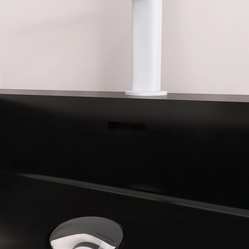 Meuble-lavabo une pièce 36 po, Gris, Noir