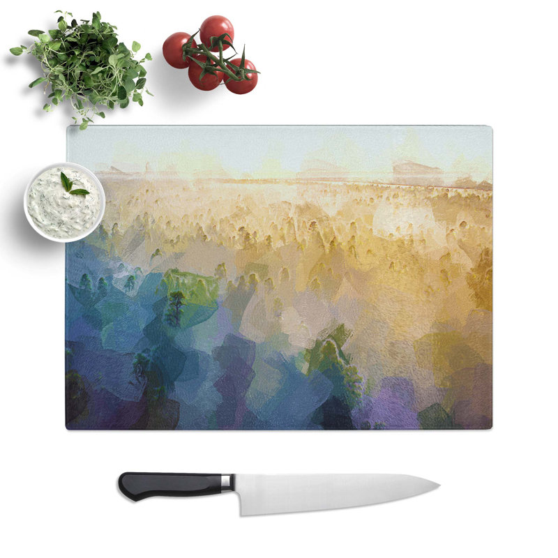 Glass Fog Over The Forest in Abstract Chopping Board, 39 cm W x 28.5 cm L