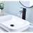 Waterfall Spout Single Handle Bathroom Sink Faucet, Matte Black, Stainless Steel With Pop-Up Drain  No Overflow  For Convenient And Precise Water Supply Adjustment, Control, Management Black Tap