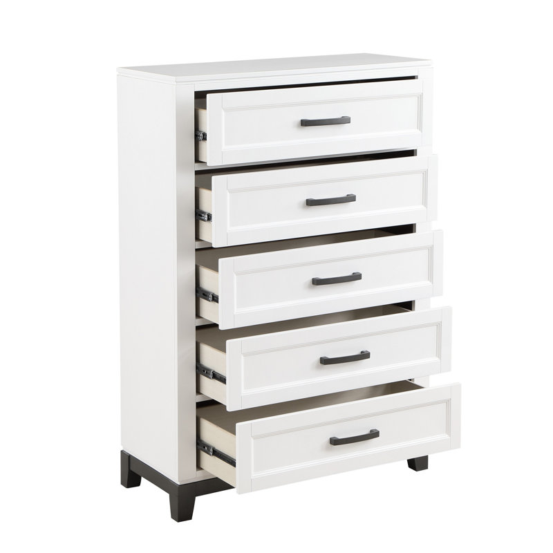 35'' W 5 - Drawer Dresser, White