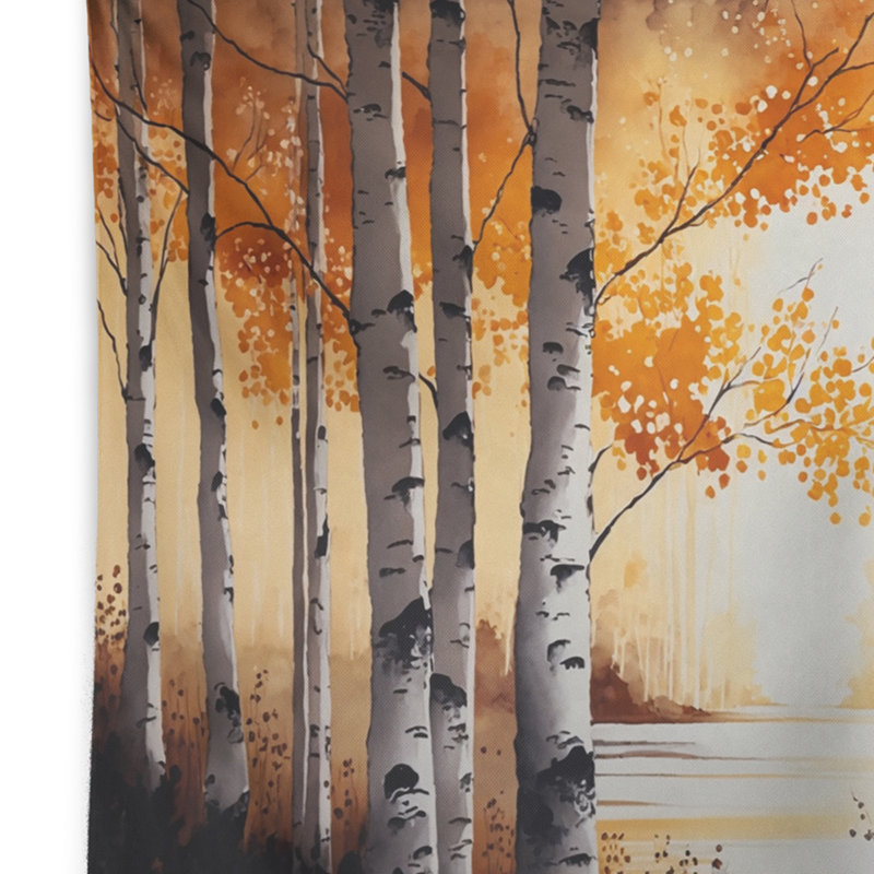 - Tapisserie murale paysage forêt, H 32 po x l 39 po