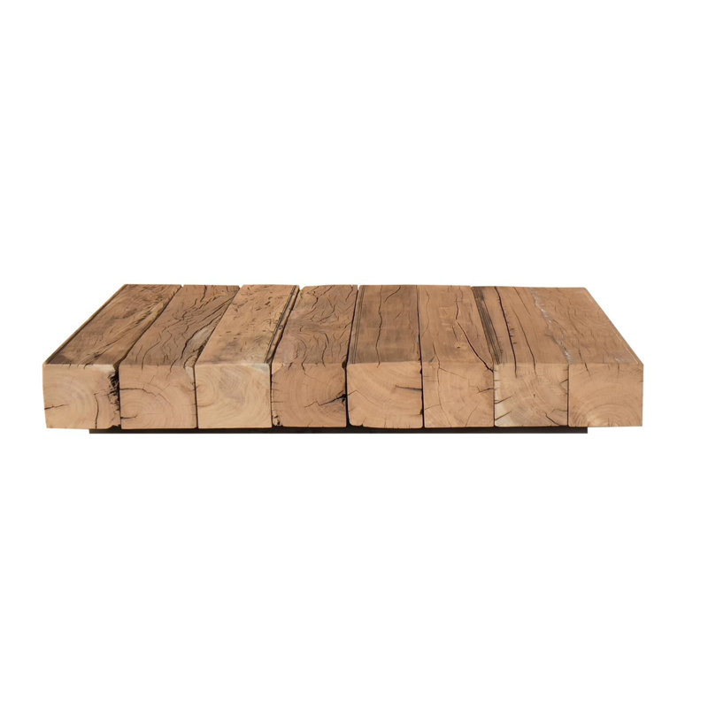 Ultramodern Low Laying Solid Wood Coffee Table