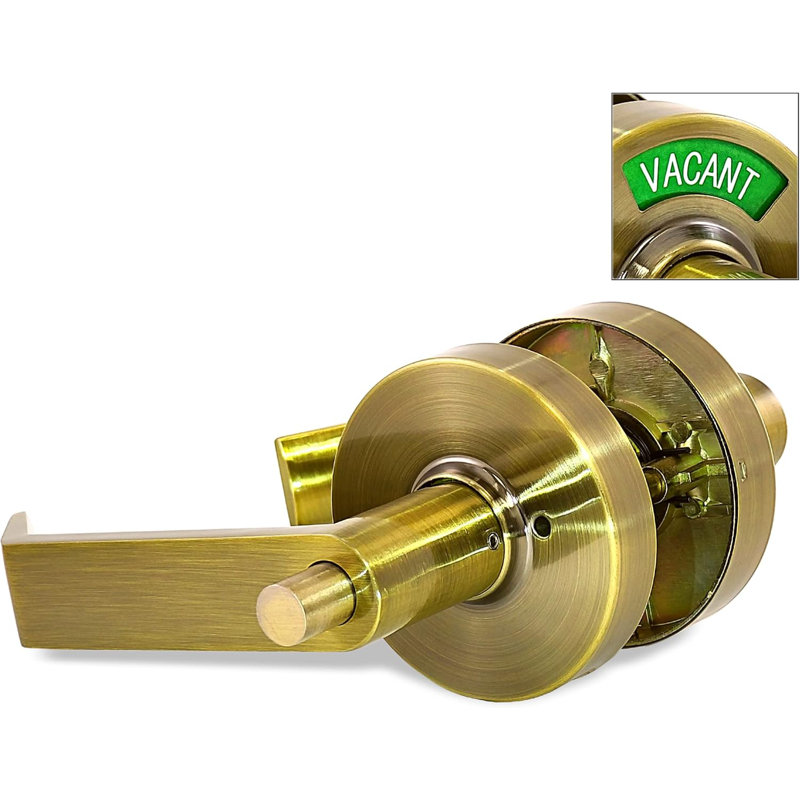 Serrure de porte élégante Vizilok ADA avec indicateur et bouton-poussoir à une touche en plusieurs couleurs, Droite