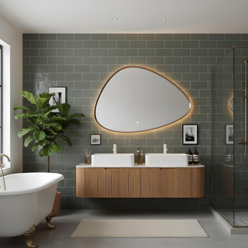 Meuble-lavabo de 60 po avec lavabo et lavabo rectangulaire en céramique blanche