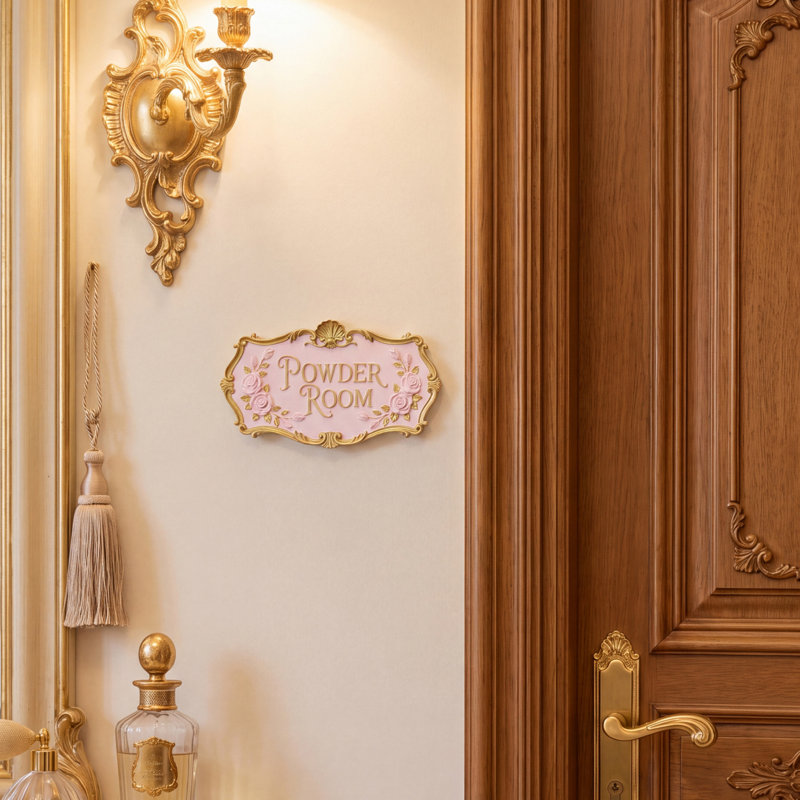 Décoration murale gothique Putuo Decor Stay Weird, plaque murale vintage en résine 3D avec roses en relief, finition bronze antique et noir, idéale pour une chambre ou un salon.