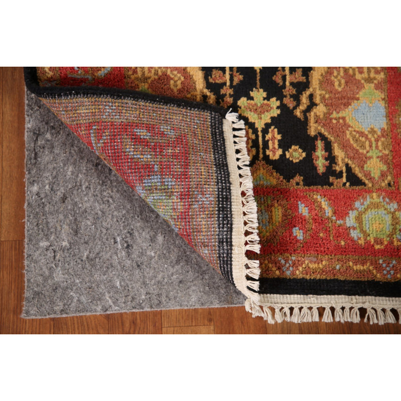 Tapis kazak traditionnel noir fait à la main 3 x 6