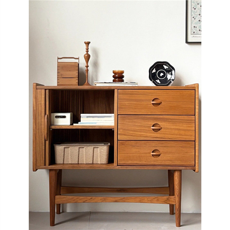 Rolling Shutter Single Door Accent Cabinet
