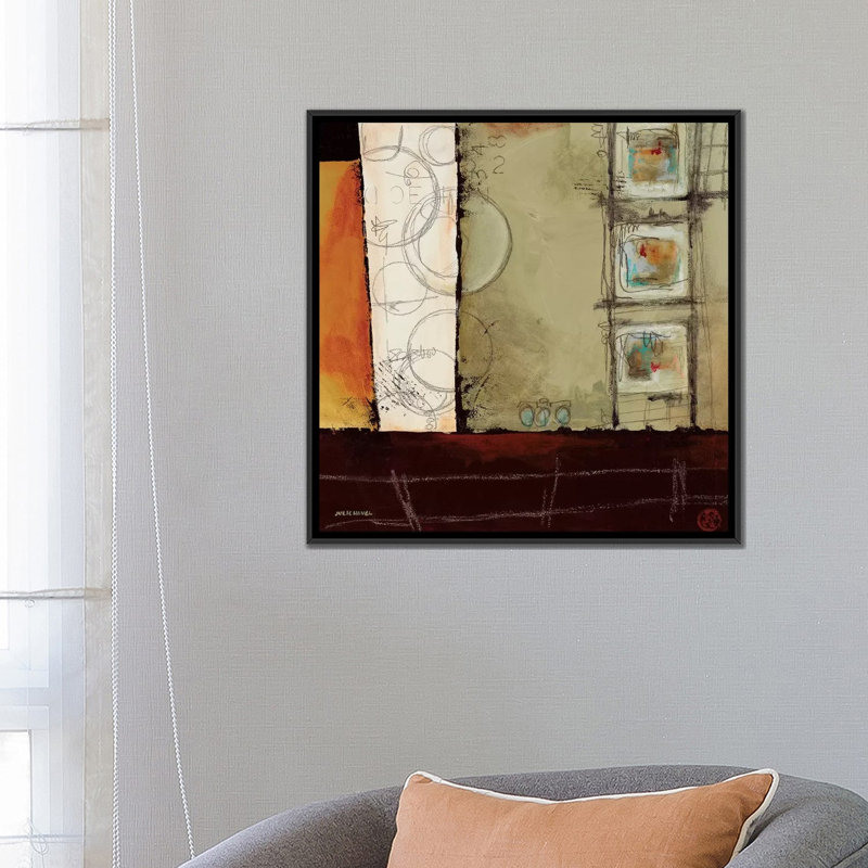 « unit i », impression sur toile, H 18 po x l 18 po x P 1,5 po, Toile avec cadre flottant noir, Pas de tapis