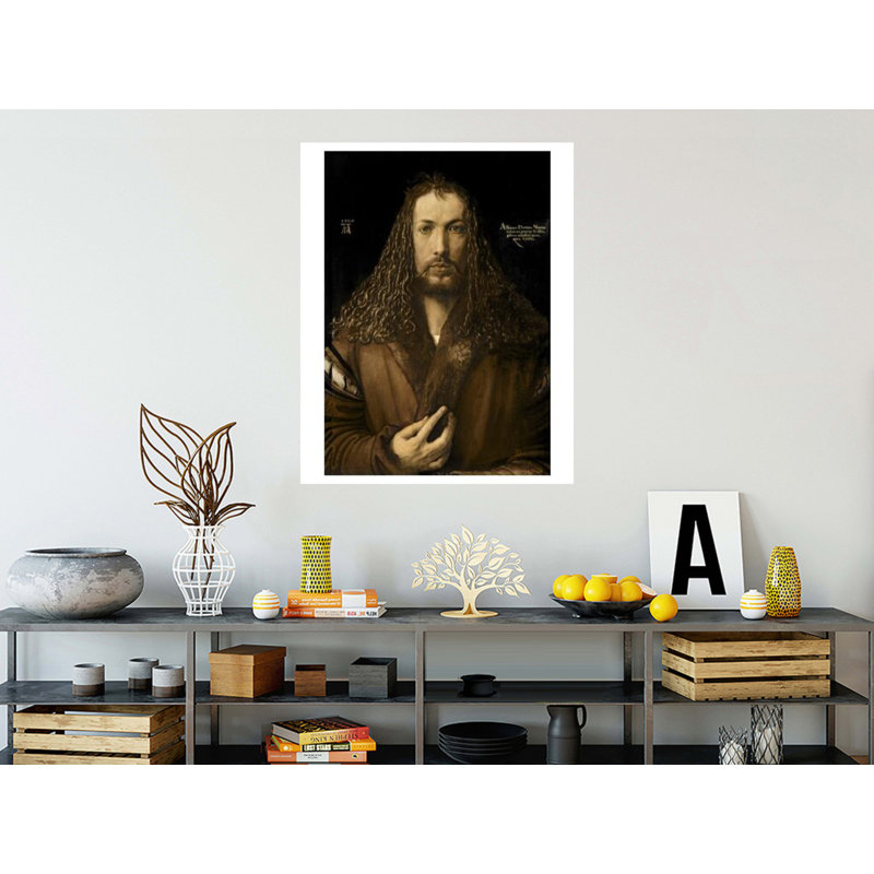 Autoportrait à l'âge de vingt-huit par Albrecht Dürer - Estampe numérique, H 20 po x l 16 po