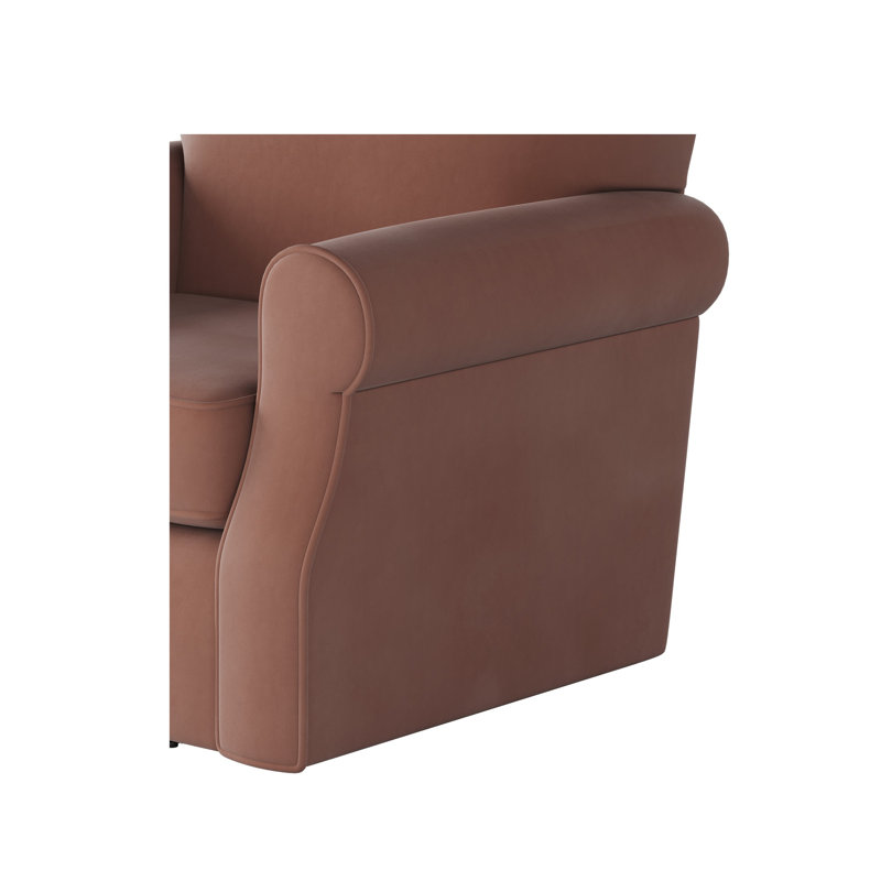 Fauteuil pivotant en polyester Silverlock, Mélange de polyester bois de rose