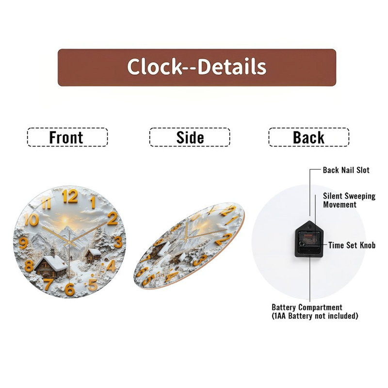 Horloge murale 12 po