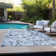 Kinslee Washable Floral Indoor / Outdoor Rug
