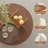 Nahira Glass Top Flower Coffee Table-663132995