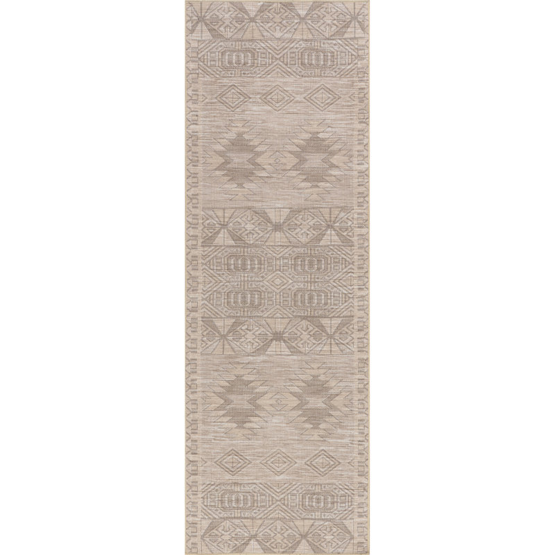 Riya SpinClean Geometric Machine Washable Area Rug, Runner 2'8" x 8'