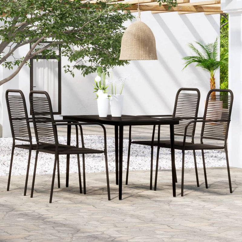 Giamo 4 - Person Patio Dining Set with Rectangular Table