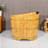 34'' x 23'' Mobile Freestanding Japanese Soaking Tub Wood Bathtub For Small Space