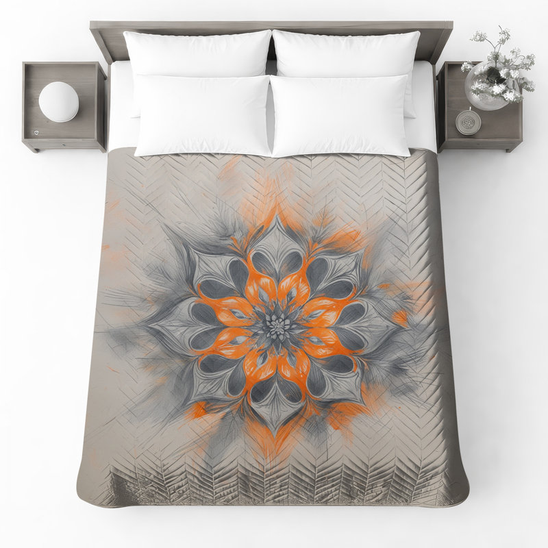 Couvre-lit Mandala, Lit simple