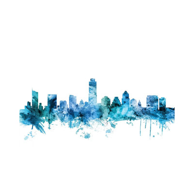 Austin, Texas Skyline by Michael Tompsett - Wrapped Canvas Gallery-Wrapped Canvas Giclée