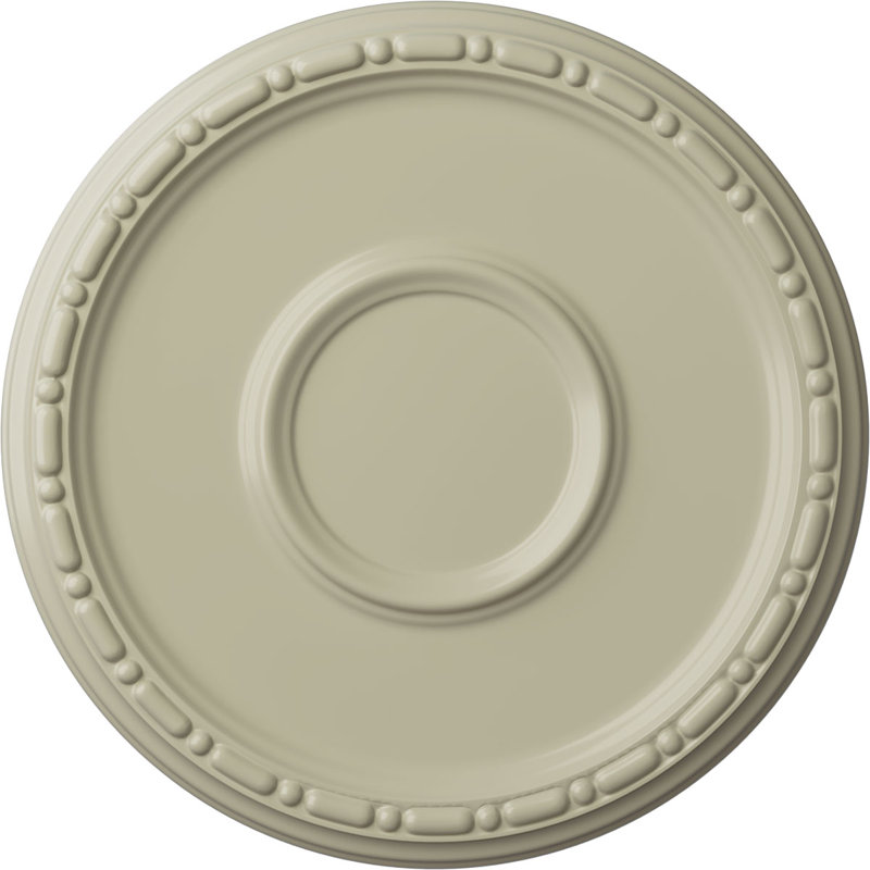 Médaillon de plafond Endurathane Melonie, DO 16 po x P 3 5/8 po x P 3/4 po (convient aux auvents jusqu'à 6 3/8 po), fini vert athénien peint à la main