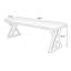Bureau rectangulaire en bois massif brun noisette-540541499