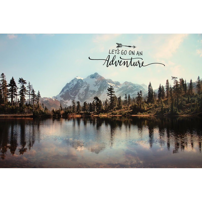 Lets Go On An Adventure by Sylvia Cook - Wrapped Canvas Print, 30 cm H x 45 cm W x 3.81 cm D