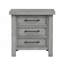 Table de chevet transitionnelle gris antique à 3 tiroirs, meuble de chambre classique, 1 pièce-1651053569-1651053571