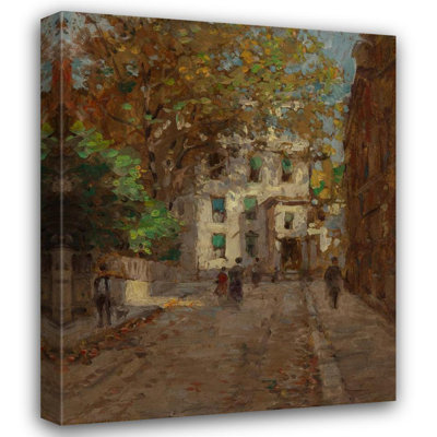 «The Village, New York City» par Paul Cornoyer - Art mural sur toile tendue avec châssis