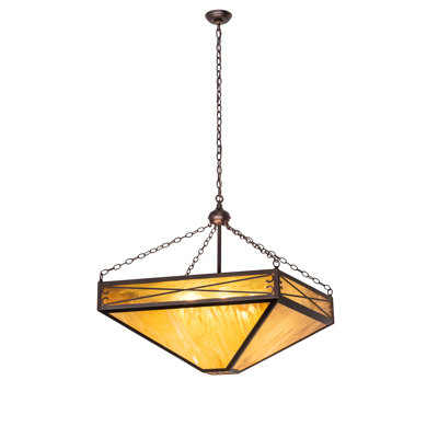 Luminaire suspendu carré 6 lumières