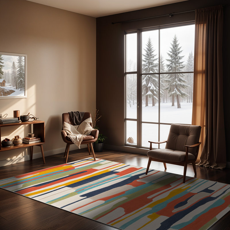 Casanova Abstract Area Rug, Rectangle 80 x 150cm