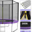 Trampoline SKOK 8FT avec capacité de 400 lb et échelle pour enfants et adultes, imperméable et robuste, extérieur / intérieur, mauve-122538731
