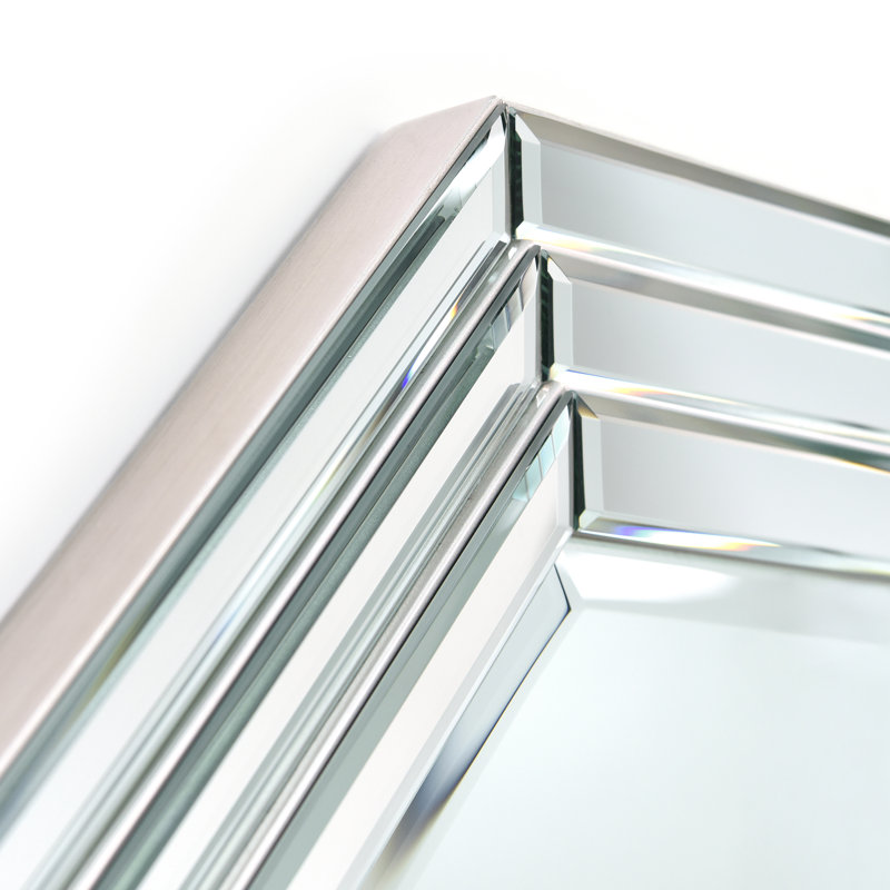 Miroir décoratif multi-facettes biseauté Nickole