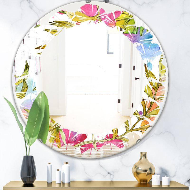 Miroir mural Foliage IV, H 24 po x l 24 po