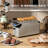 WHALL - Long Slot 4-Slice Toaster - Touch Screen, Extra-Wide 1.5" Slots, 5 Bread Options & 11 Browning Shades