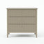 Table de chevet large 32 po à 3 tiroirs, grande table de bout moderne pour chambre à coucher
