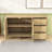 Wave-Pattern Sideboard with Adjustable Shelves, 3 Drawers, Hooks and Extra Center Leg-2121292142