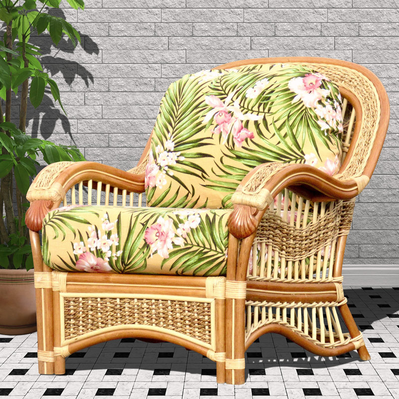 Mccullers Upholstered Armchair, Denim Reef