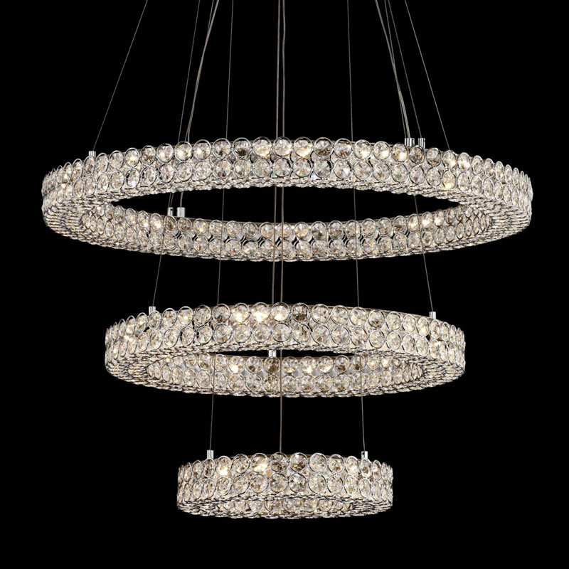 Cyril 15 - Light LED Wagon Wheel Chandelier