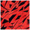Red Sharp Angles Bath Mat