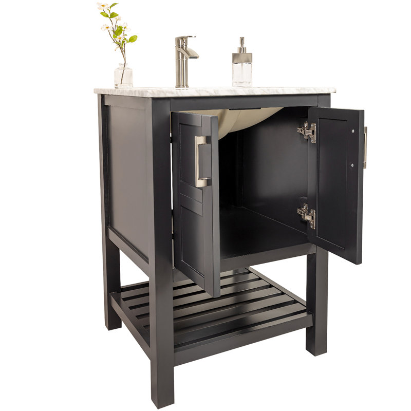 Ensemble de meuble-lavabo simple 24 po Goodloe, Espresso