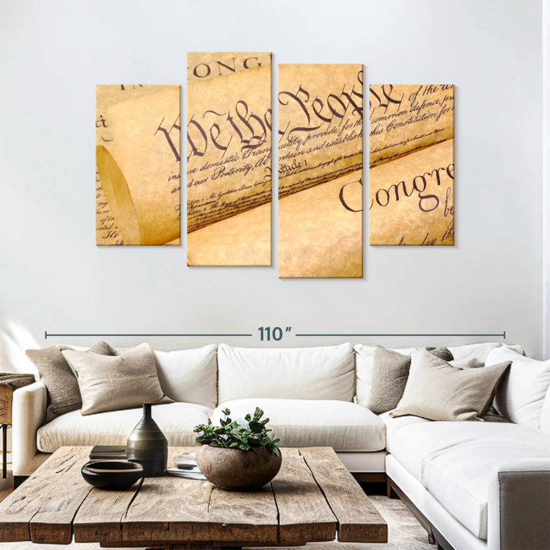 Keiri Declaration Of Independence Documents, 54" H x 84" W