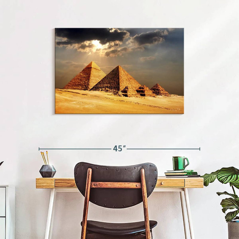 Adella Giza Pyramids, 24" H x 36" W