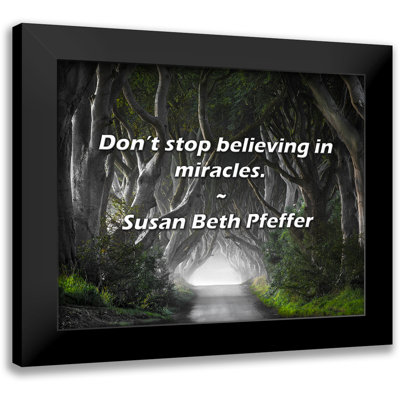 Susan Beth Pfeffer Quote: Don’t stop believing in miracles.