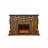 73.23"Brown Solid Wood Simulated Flame Electric Fireplace-482350950