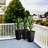 Outsunny Set Of 3 Tall Planters With Drainage Hole-1109833616
