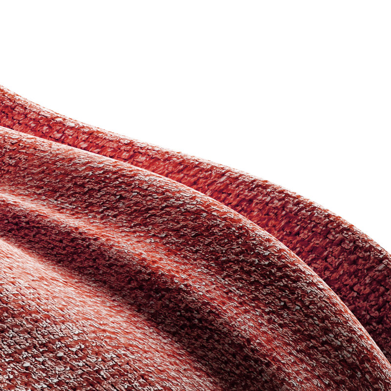 Fauteuil de lecture Fluffy, Brun-rouge